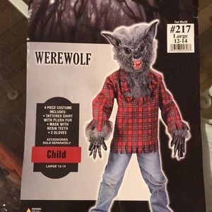 Boys Hungry Howler Werewolf Costume, Boys Larger (12-14), includes 4 pieces